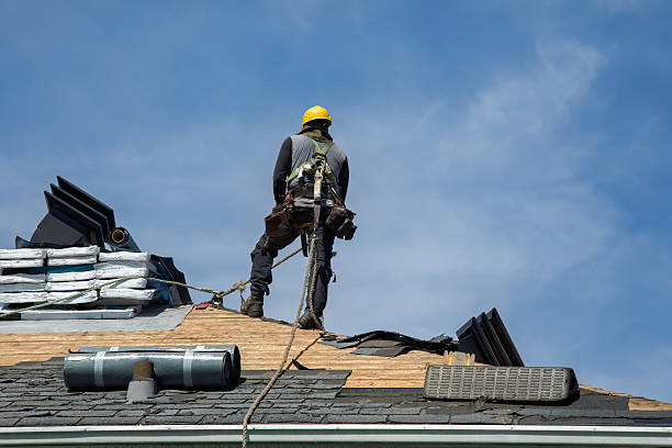 Professional Roofing technician working in Spencer, NC
